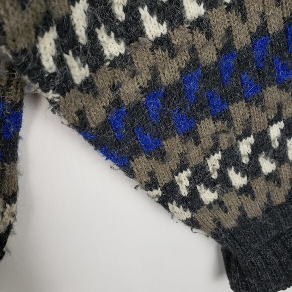 Vintage McGregor Sweater Crew Neck Acrylic Grandpa Ugly Geometric Size Large - Picture 6 of 7